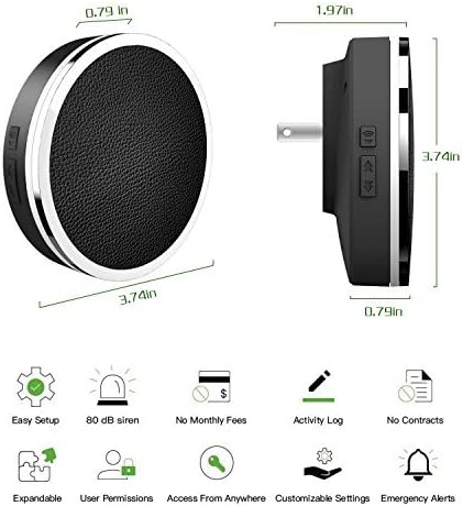 COWOO Professional Wireless Smart Home Security Alarm System DIY Kit, App Control by Smartphone,Compatible with Alexa