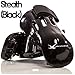 whistlekick Pair Martial Arts Gloves, Stealth, Black (Adult, Large) with Industry Leading Warranty-Karate Gear/Taekwondo Sparring Gear Set