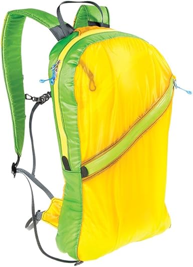 green and yellow backpack