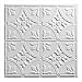 Genesis - Antique White 2x2 Ceiling Tiles 3 mm Thick (Carton of 12) - These 2'x2' Drop Ceiling Tiles are Water Proof and Won't Break - Fast and Easy Installation (2' x 2' Tile)