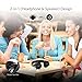 Bluetooth Headphones with Speaker, ARCHEER Bluetooth Headphones on-Ear, Stereo Wireless Headset, 45 Hours Playtime, Foldable, Wired and Wireless Earphones/ Speakers with Mic for Cell Phone/ TV/ PC