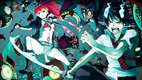 Amazon Com Tiansw Ao No Exorcist Kyoto Fujouou Hen 25inch X 14inch 62cm X 35cm Waterproof Poster No Fading Posters Prints