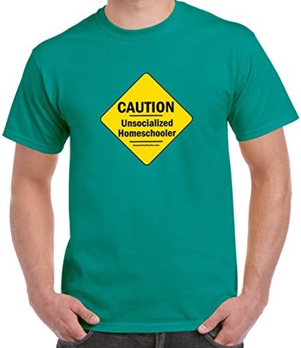 CAUTION Unsocialized Homeschooler T-Shirt Youth S Jade Dome