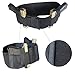 Ambidextrous Elastic Belly Band Holster with Two Pistol Compartments for Concealed Carry for Women Men Fits Glock, Ruger LCP, S&W M&P Shield, Sig Sauer, Ruger, Kahr, Beretta, 1911, etc