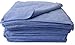 Eurow Microfiber Premium 12 x 12 350 GSM Cleaning Towels Blue - 50 Pk