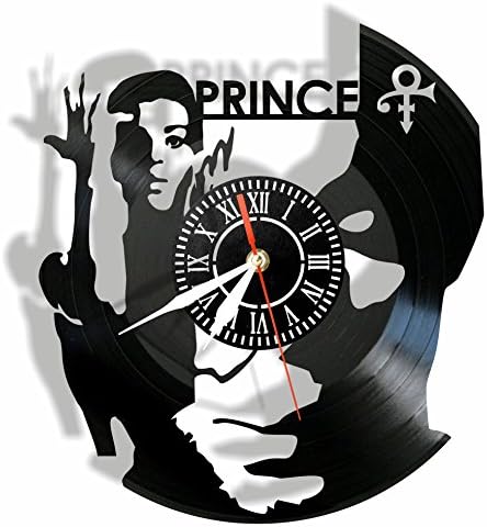 PRINCE vinyl Wall Clock- Modern room decor-Unique Handmade gift for friends and someone you love
