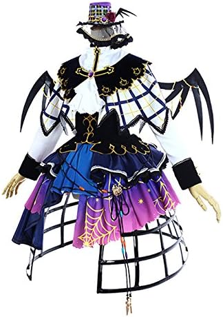 Amazon 即納 コスプレ衣装 ラブライブ サンシャイン ハロウィン編 津島善子 覚醒 髪飾り 靴下付 羽 鳥かごパニエ コスプレ 仮装 通販
