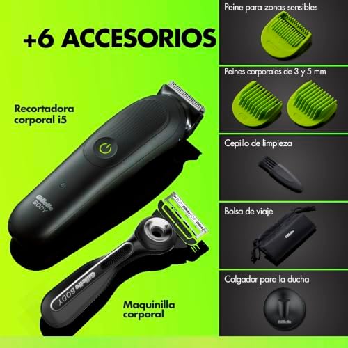 Labs i5 Body + Intimate Afeitadora Corporal, Maquinilla, Accesorios