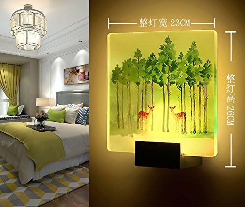 The head of the wall lights minimalist modern bedrooms light creative living room transit corridor for the staircase lights Nordic children LED wall lights ,V
