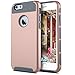 iPhone 6 plus Case,[5.5inch]by Ailun,Soft TPU Bumper&Hard Shell Solid PC Back,Shock-Absorption&Anti-Scratch Hybrid Dual-Layer Slim Cover[Rose Gold]