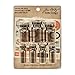 Tim Holtz Idea-ology Glass Apothecary Vials with Corks 7/Vial Pack, Includes 20 Vintage Labels and 7 Corks, Tinted Glass (TH93302) , Brown