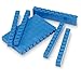 hand2mind Blue Interlocking Base Ten Blocks, Math Manipulative Starter Kit (Set of 161)