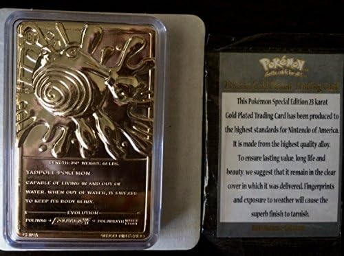 Red Pokemon 23k Gold Plated Burger King Cards Set Of 6