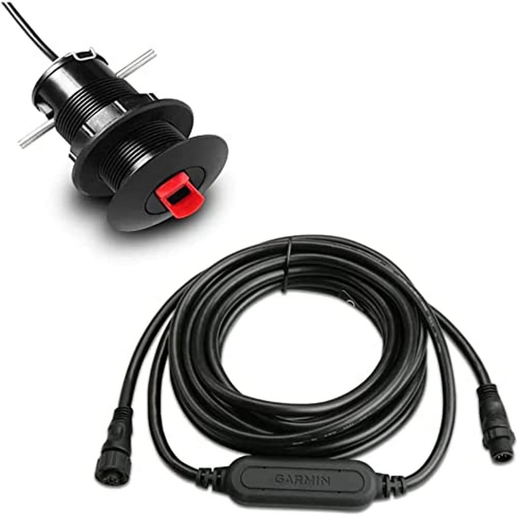 Garmin 010-04284-00 GST 43 Thru-Hull Speed/Temperature Transducer with GST 10 Bundle