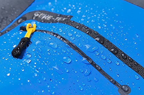 KISCHERS Waterproof Jacket Women's Raincoat, Ladies Rain Jacket, Softshell Jackets Outdoor Sportwear Rain Coats with Hooded (Blue, M) - Thumbnail 5