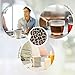 6 Pack Leopard Print Car Coasters, Neoprene Absorbent Cup Coaster for Cup Holder, Rubber Car Cup Pad Mat Absorb Condensation Car Coaster Accessories for Car Living Room Kitchen and Office
