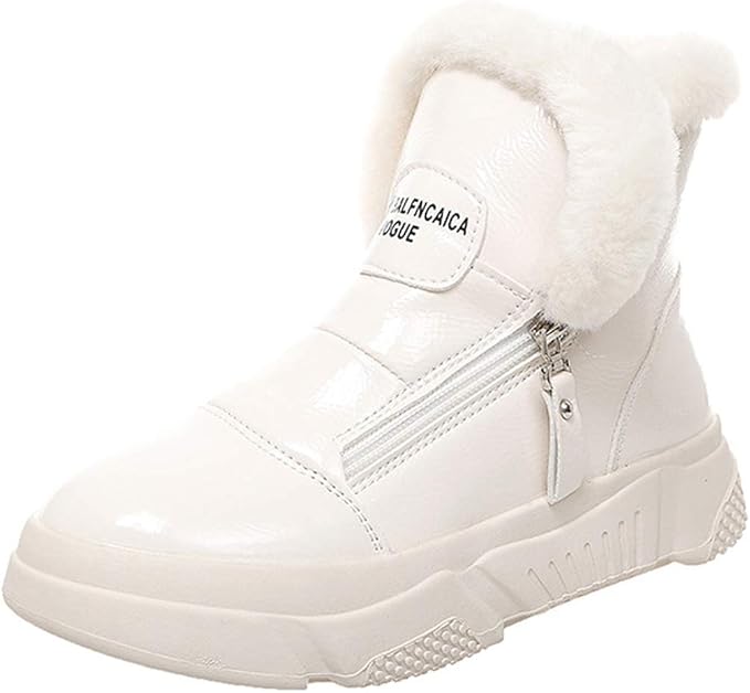 Amazon Co Jp スノーブーツ レディース ムートンブーツ ショットブーツ 滑らない おしゃれ ハイカット スキーシューズ 裏起毛 雪用ブーツ 暖かふわふわ ウィンターブーツ 旅行 裹起毛 低反発 歩きやすい 防寒 雪靴 痛くない 冬 通勤 ホワイト 25 0 Cm 服