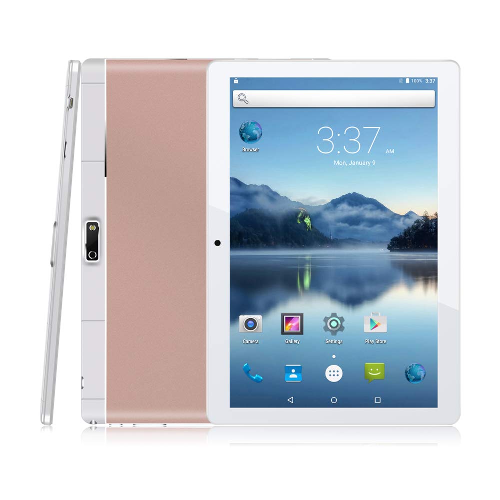 Padgene 9.6" Inch Android Tablet PC, P6 1GB RAM 16GB Phablet Tablet Quad Core Tablets Dual Camera Sim Card Slots Wifi GPS Bluetooth 4.0 Google Play [2018