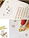 ONOR-Tech 6 Sheets Lovely Cat Decorative Adhesive Sticker Tape / Kids Craft Scrapbooking Sticker Set for Diary, Album