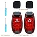 Diateklity LED Safety Light(2 Pack)- Running/Cycling/Dog Collar Lights/Bike Tail Lights for Your Reflective Gear-Clip On Strobe -FREE Small Screwdriver and Velcro Straps INCLUDED! (red)