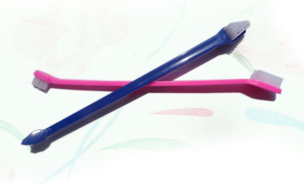 TwoHeaded Toothbrush Dog Cat Pet Hygiene Teeth Care Pet Toothbrush