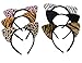 Lucky God 6pcs Girls Cat Ears Headband Lovely Cartoon Hair Band for Fancy Dress Party, Mixed Colors, One Size