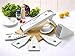 Mandoline Slicer w/ 5 Adjustable Blades - Vegetable Slicer - Food Slicer - Vegetable Cutter - Cheese Slicer - Vegetable Julienne Slicer with 5 Surgical Grade Stainless Steel Blades (White)
