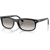 Ray-Ban RB2224F Rectangle Sunglasses for Men for Women | In Black, Havana &amp; Opal Light Grey. Premium acetate frame.