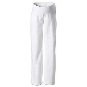2HEARTS Umstands-Leinen-Hose/Umstandsmode Damen/Hose für werdende Mamas Leinenhose lang