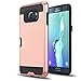 Galaxy S6 Edge Plus Case, S6 Edge Plus Case, AnoKe[Card Slots Holder][Not Wallet] Hard Silicone Rubber Hybrid Armor Shockproof Protective For Samsung Galaxy S6 Edge Plus G928 KLS Rose Gold