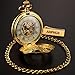 AMPM24 Luxury Golden Luminous Men's Mechanical Pocket Watch + Chain Gift WPK020