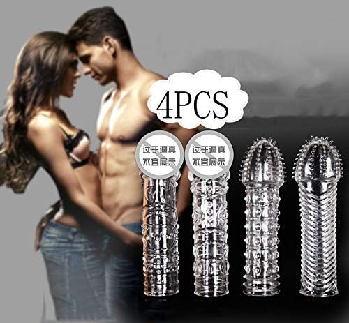 Pear Silicone Sleeve Enlarger Toy for Men - 4 Pcs