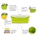HomeIdeas Set of 4 Elegant, Fashionable & Stackable Food Storage Containers, Silicone Collapsible Lunch Bento Box, Freezer to Microwave Oven Safe, (350ML, 540ML, 800ML, 1200ML)