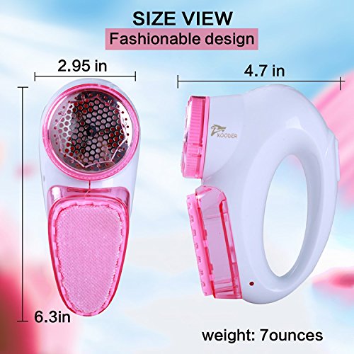 KOODER Multifunctional Rechargeable Fabric Shaver, Lint Remover, Combines Both Shaving and Brushing Function