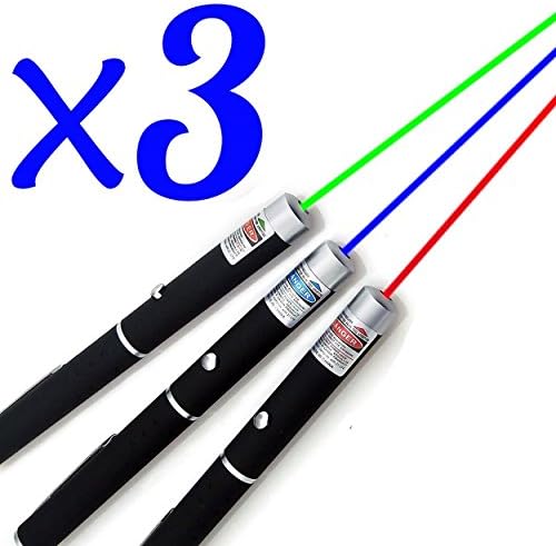 LUCHENG 3 red green blue pointer pointer, remote indicator pen, office demo pen