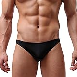 Men's Underwear,Neartime Transparent Ultra Thin Breathable Underwear For Mens (L, Black)