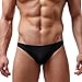 Men's Underwear,Neartime Transparent Ultra Thin Breathable Underwear For Mens (L, Black)