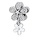 WOSTU Silver Charms 925 Sterling Silver Good Luck Bead Charms for Charm Bracelets Women's Charms