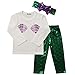 Jxstar Baby Girls Cute Shell T-shirt + Mermaid Pants Outfit long sleeve 100