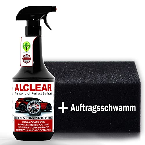 721RK Reifenglanz 1000 ml mit Auftragsschwamm, seidenmatt UV-Schutz
