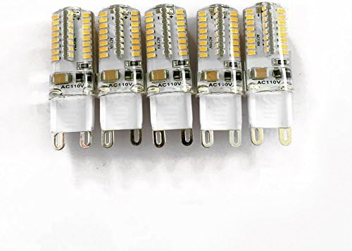 G9 LED Bulb, 3W 450LM (50W Halogen Bulb Replacement), Warm White 3000K,5-pack