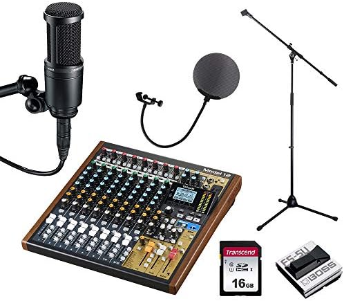 Tascam ライブミキサー Model12 コンデンサーマイクat 配信 レコーディングに