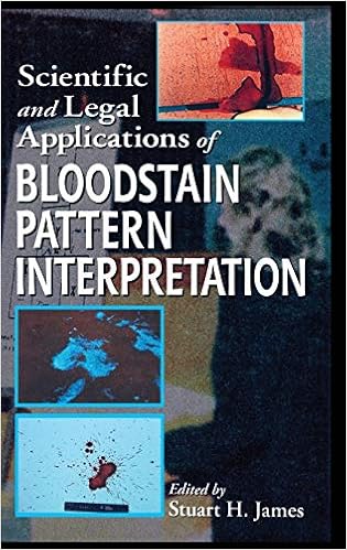Scientific And Legal Applications Of Bloodstain Pattern Interpretation 9780849381089 Medicine Health Science Books Amazon Com