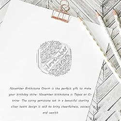 FOREVER QUEEN November Birthstone Charms for Charms