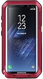 Galaxy S8 Case, Seacosmo Full Body Military Rugged Heavy Duty Shockproof Dual Layer Bumper Case Cover for Samsung Galaxy S8 (without screen protector), Red