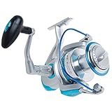 Dr.Fish Super Battler 10000 Saltwater Spinning Reel Tuna Shark Offshore Fishing Ultrahigh Line Capacity 4.5:1 9+1BB