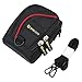 Evecase Compact Camera Case Digital Camera Pouch Carrying Protector Bag with Shoulder Strap - Black/Red