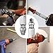 CINOTON Screw Extractor Kit Set Damaged Screw Extractor and Remove Set Made of High-Speed Steel HSS 4341, A1D02 2 Pack of Stripped Screw Extractor