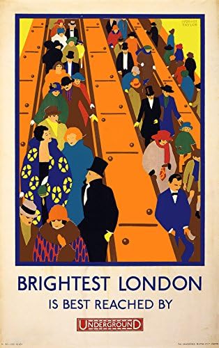 Print Collection Brightest London Is Best Reached By Underground / Horace Taylor. 16" X 24"