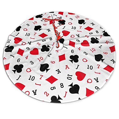 Amazon Com Cutewoniu Playing Card Christmas Tree Decorations 48